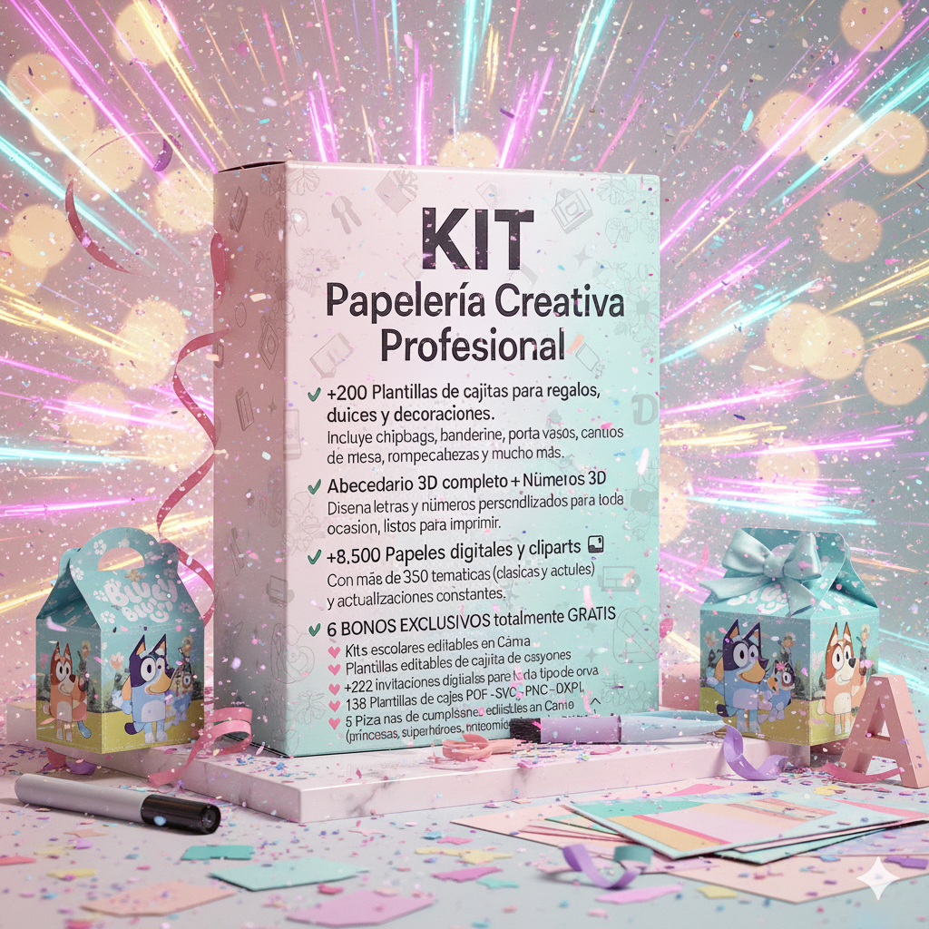 Kit de Plantilllas - Papeleria Creativa Profesional