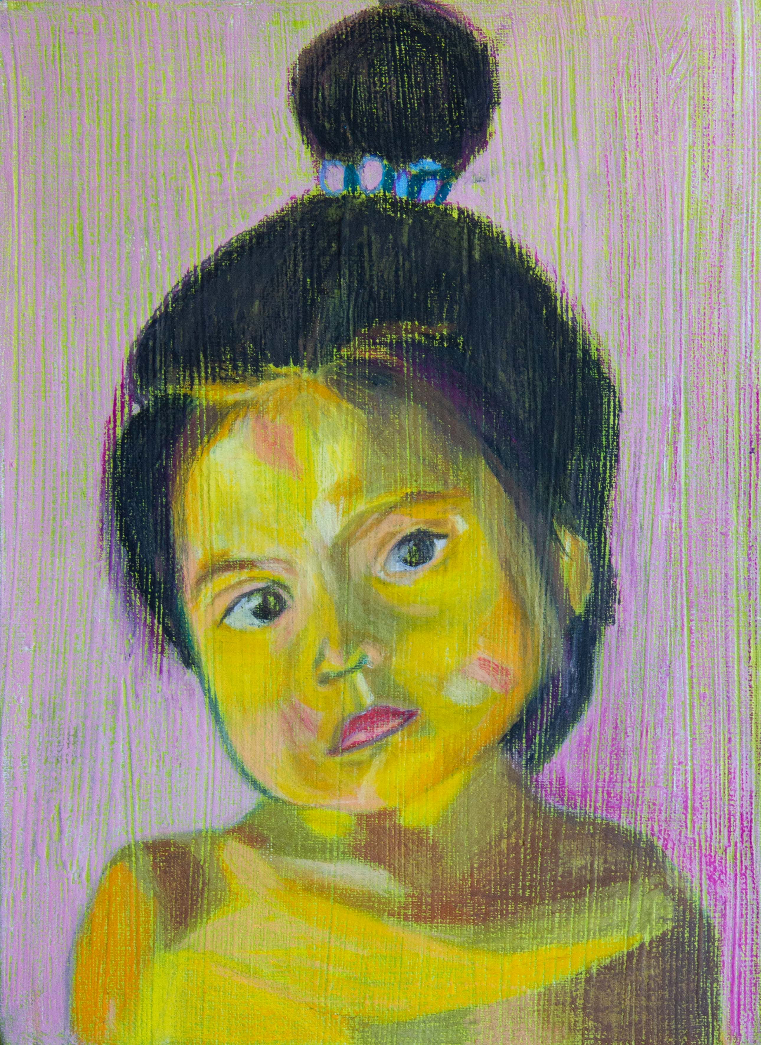 Petite fille au crayon