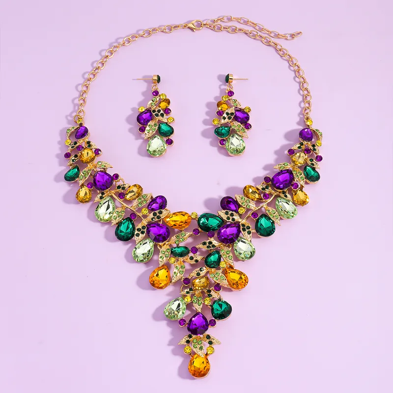 Brazilian Carnival Festival  Alloy Necklace And Earrings 