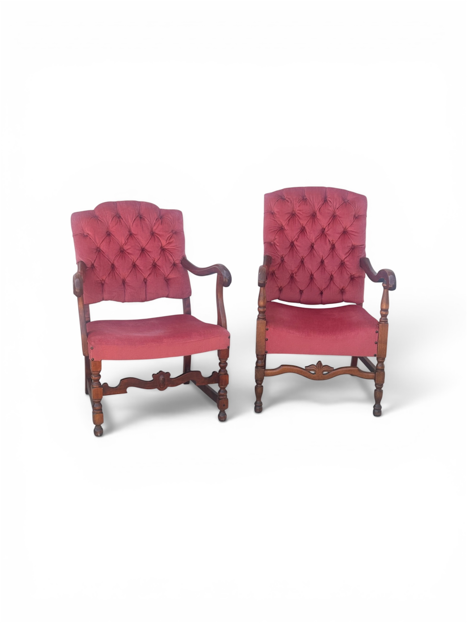 The Berry Velvet King & Queen Chairs