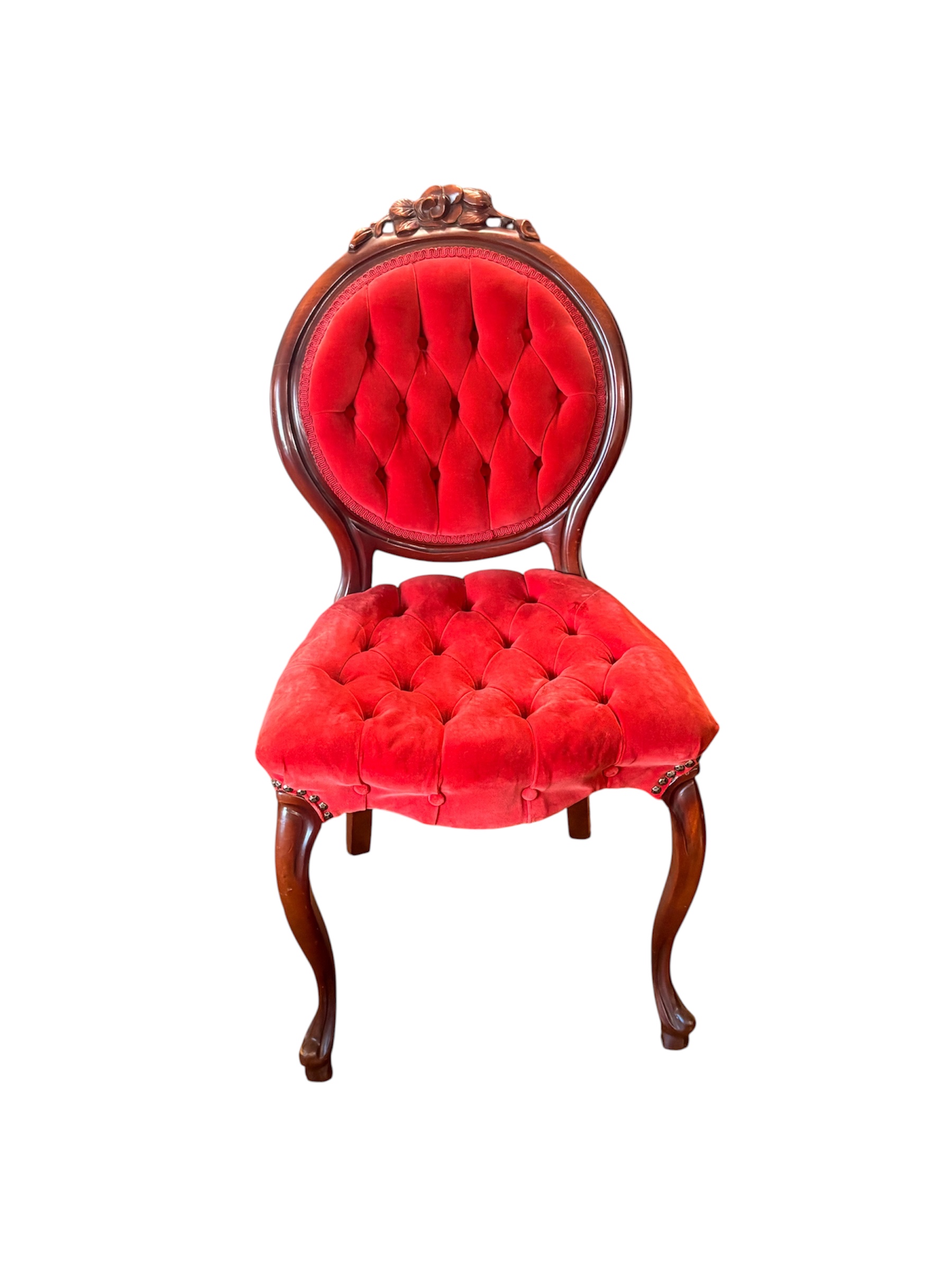 The Crimson Rose Victorian Chair