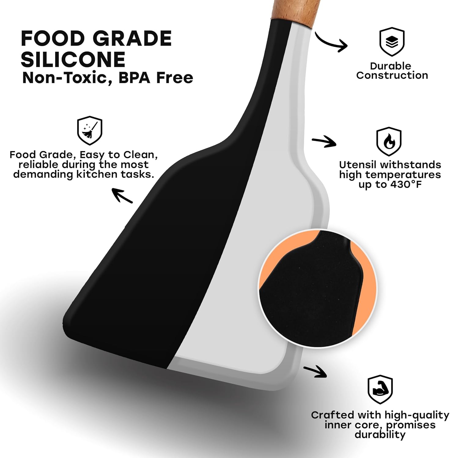 Kitchen Utensils Set– Food-Grade Silicone -Elevate Culinary Experience