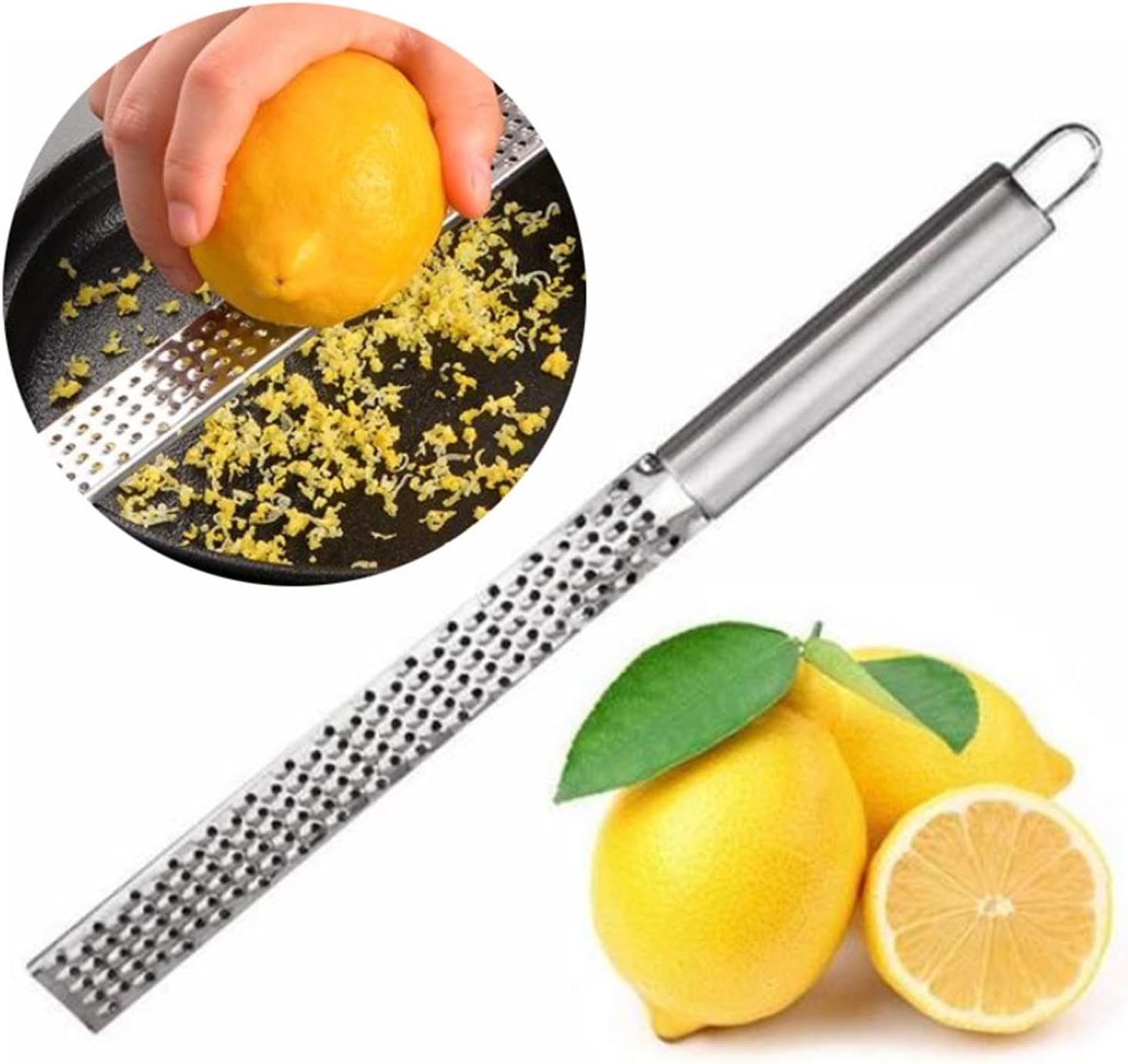 JINGYAN Kitchen Mandolines Stainless Steel Handheld Citrus Lemon