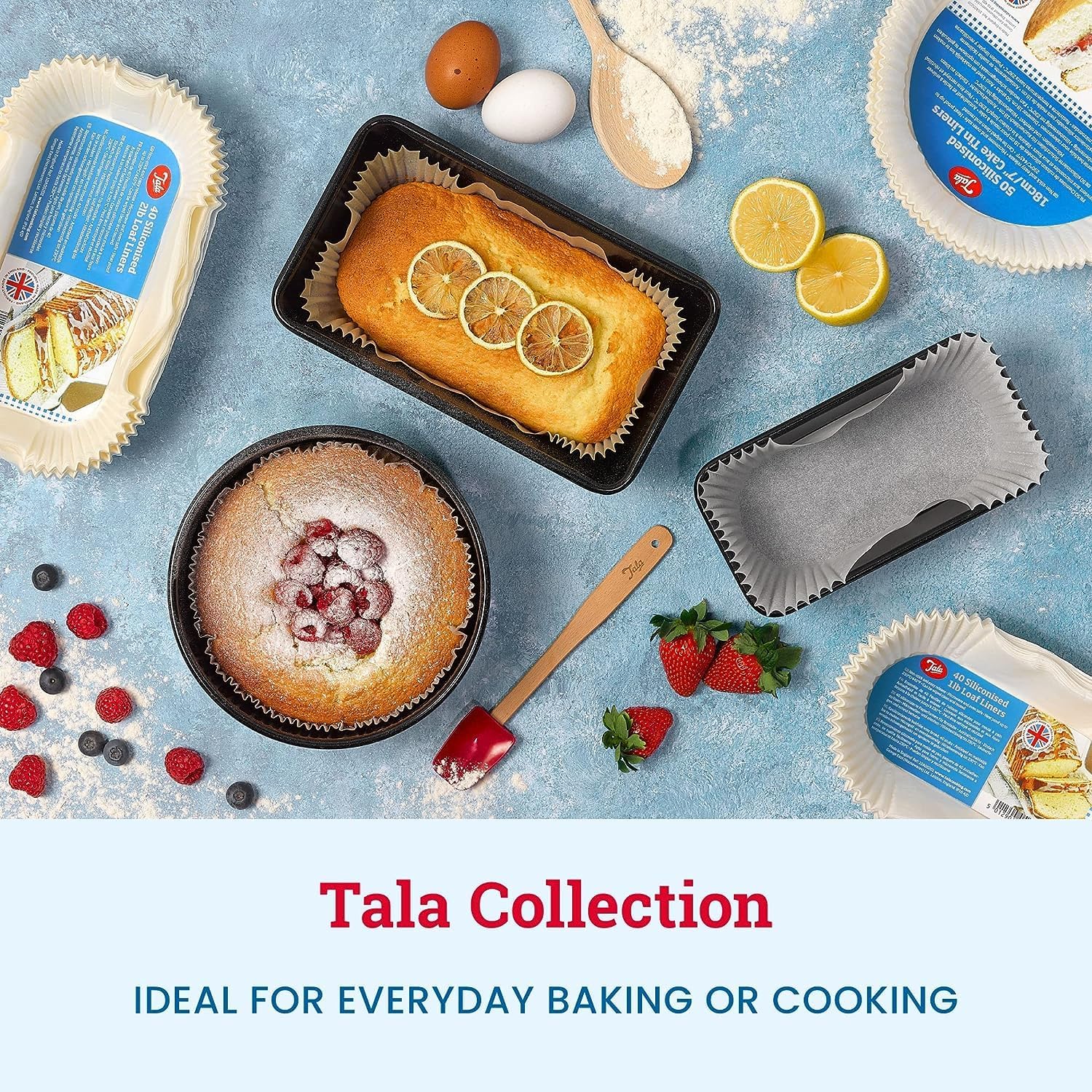 Tala A10550 Stainless Steel Measuring Spoons, 5 Piece Set for Measuring Dry and Liquids