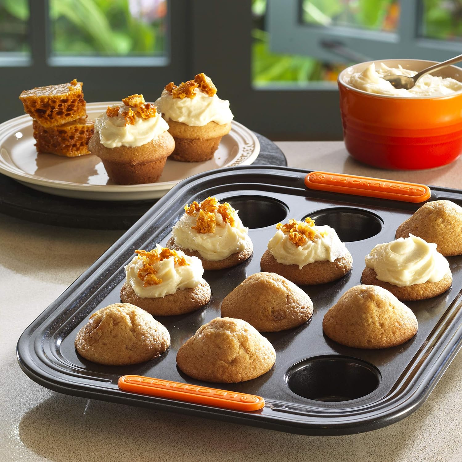 Le Creuset Non-Stick Carbon Steel Bakeware 12 Cup Mini Muffin Tray
