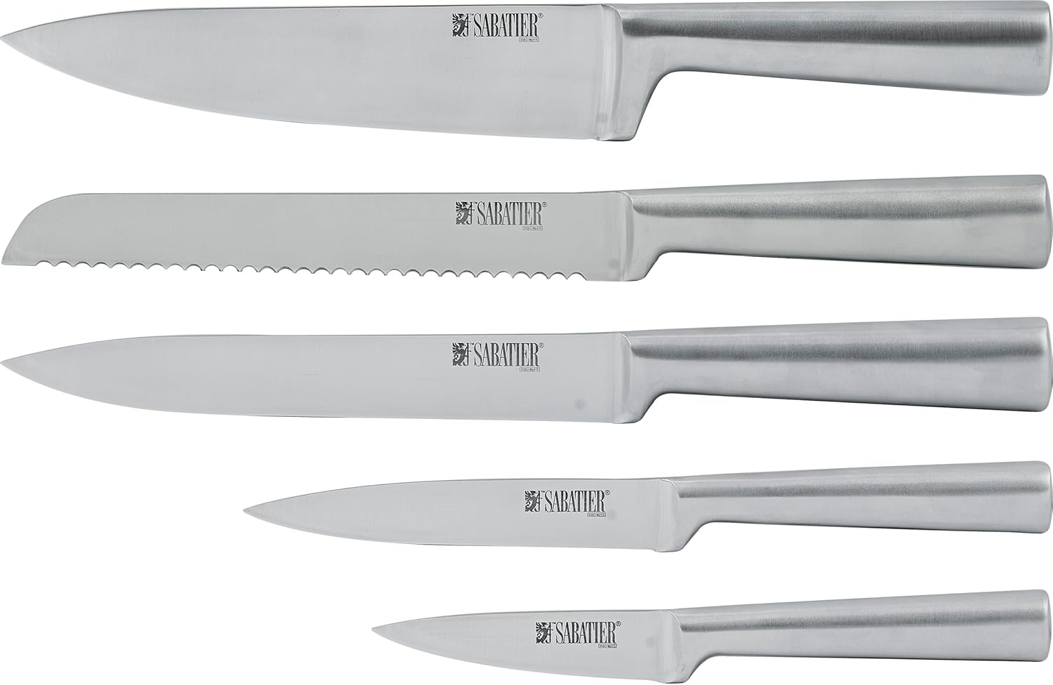 Sabatier Classic Professional 8-inch Chef Knife and 5-Piece Knife Block Set