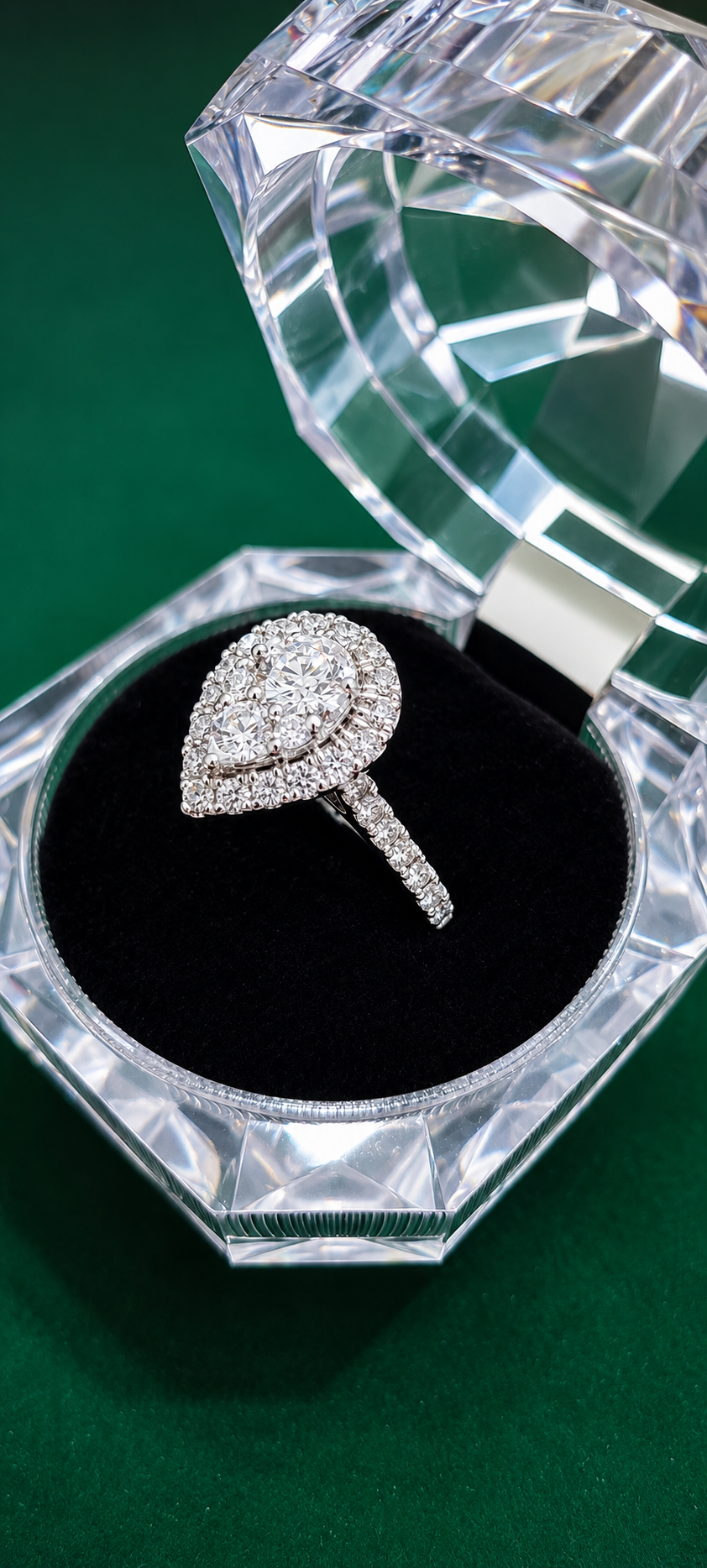 Vvs1 G color 14k diamantes natural 2 kilates 
