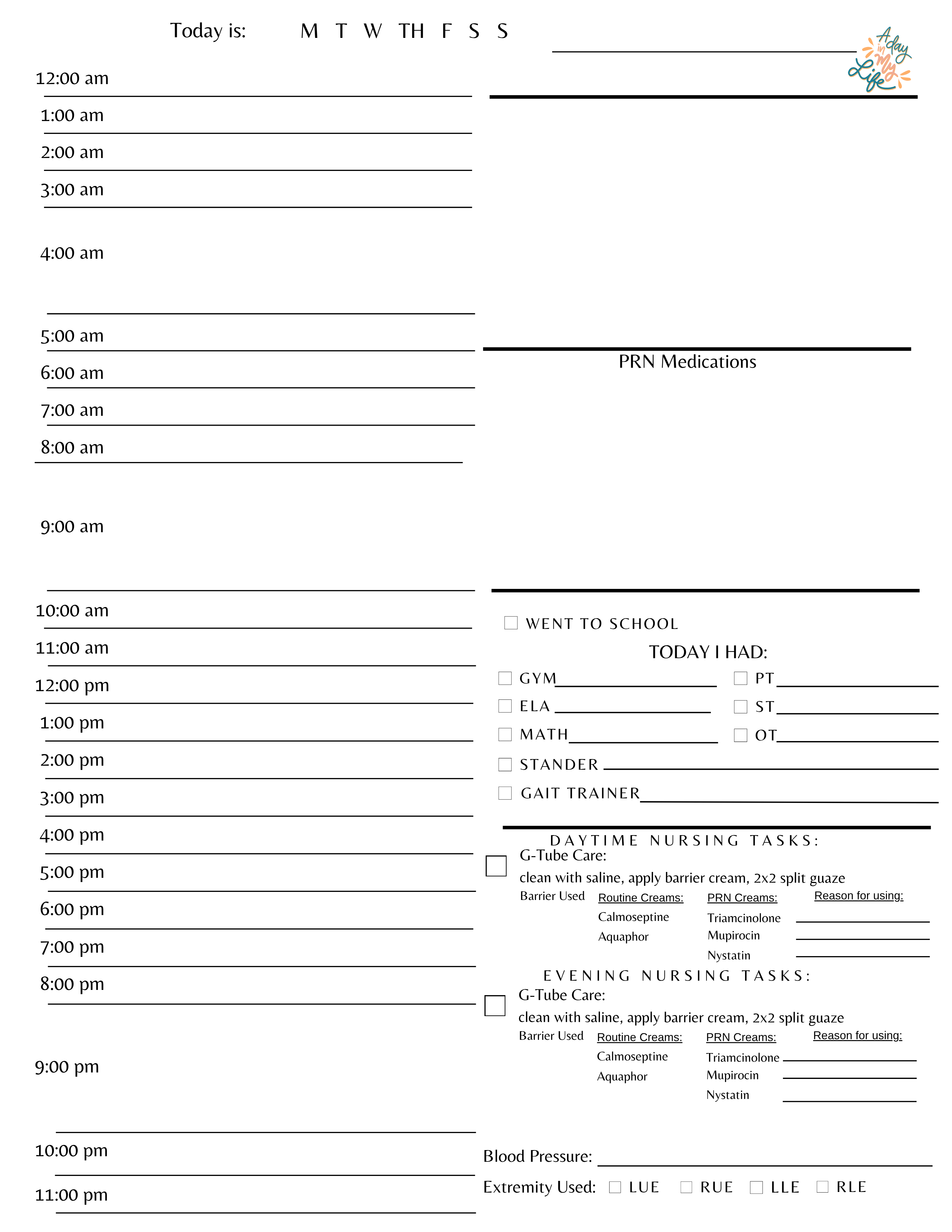 Daily Communication Log
