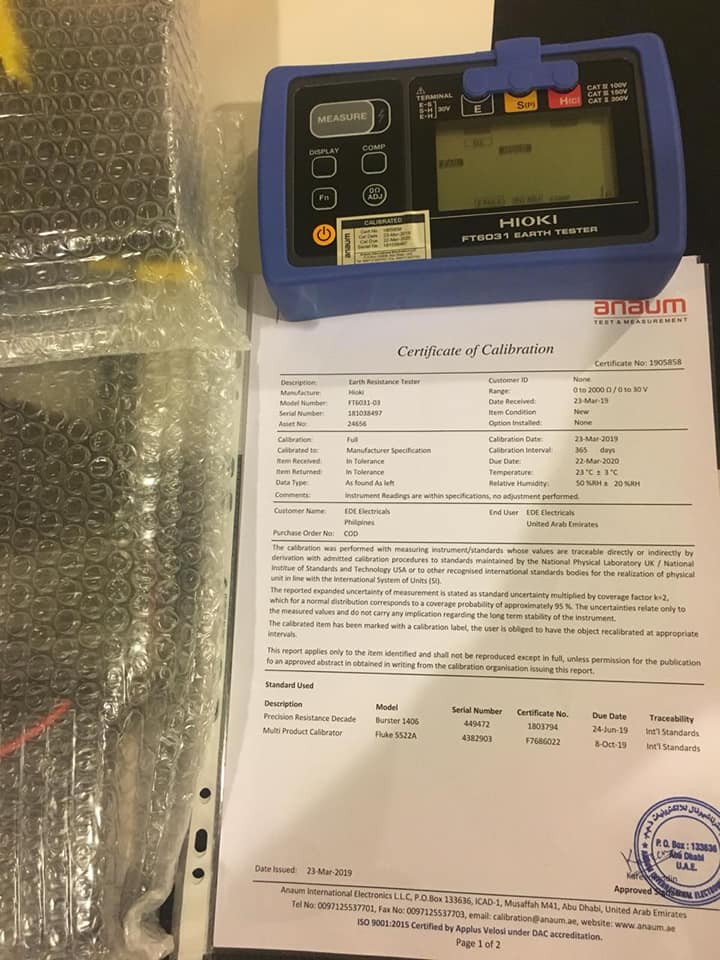 Testing & Commissioning with Calibrated tools