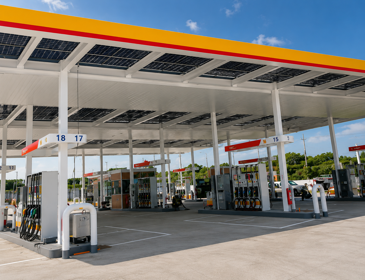 Shell MCX – 85kW Solar Canopy & Rooftop Project
