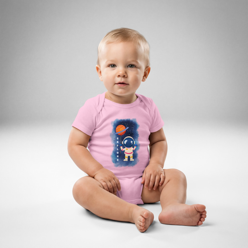 Explore Astronaut With Planet Baby