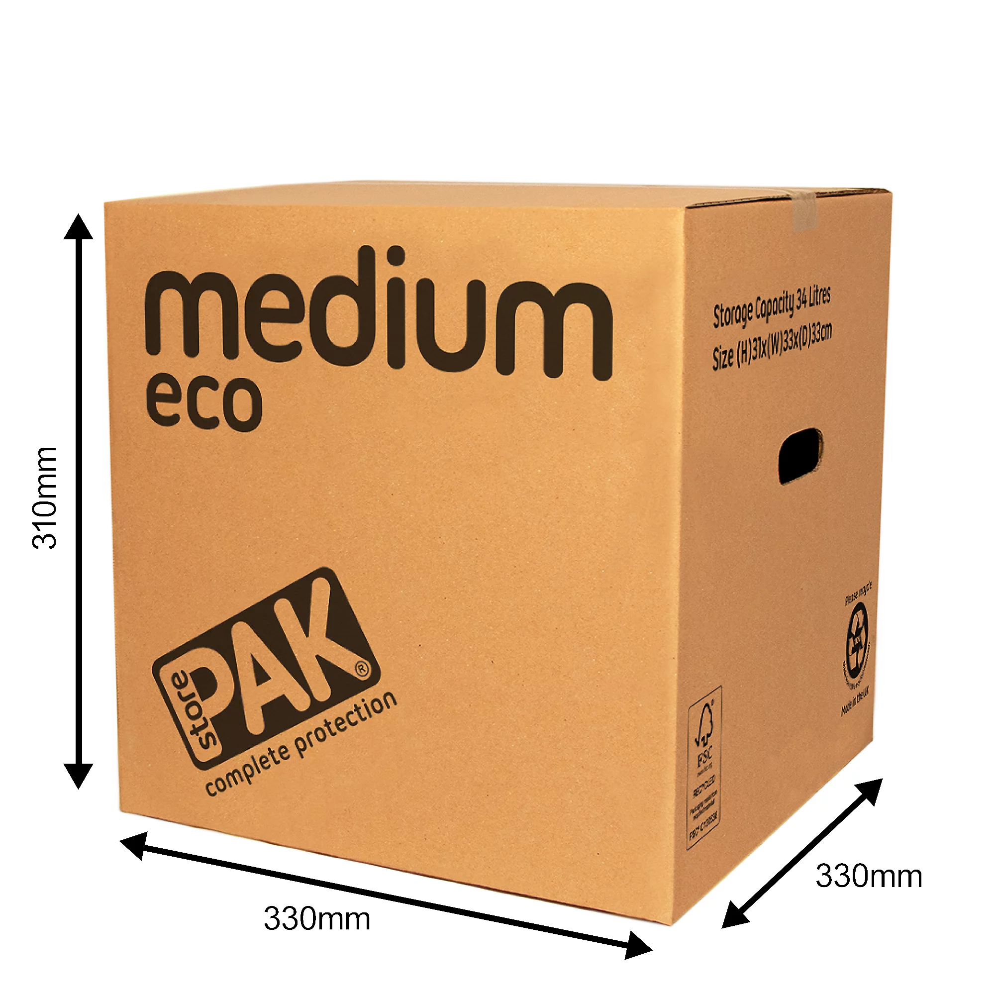 Medium Eco Cardboard Storage Box