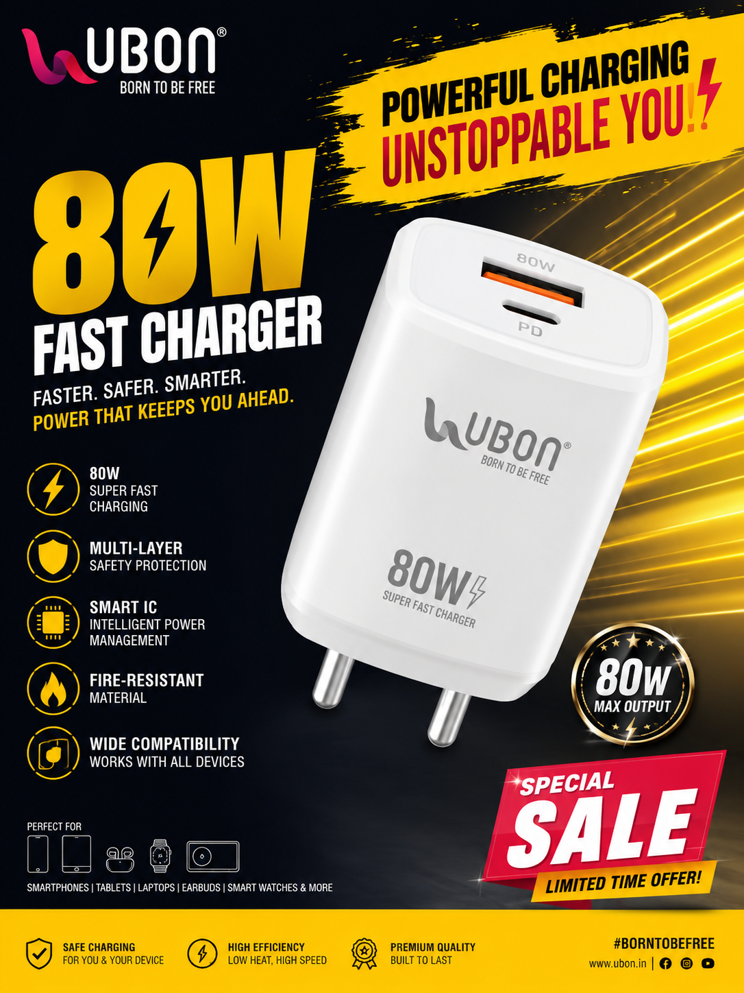80W Fast Charger