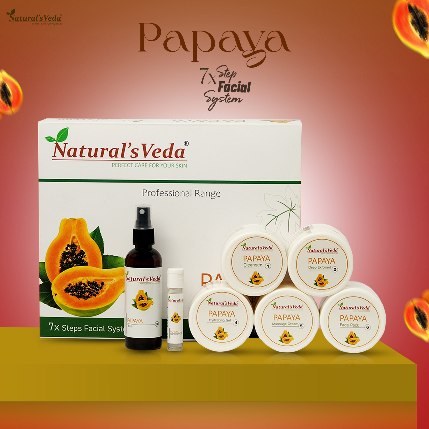 Papaya 7x Step Facial System