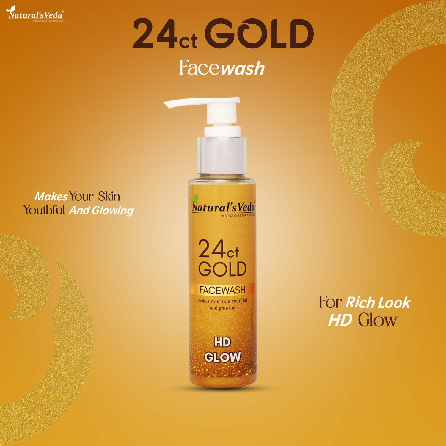 24ct Gold Facewash for Youthful & Glowing Skin