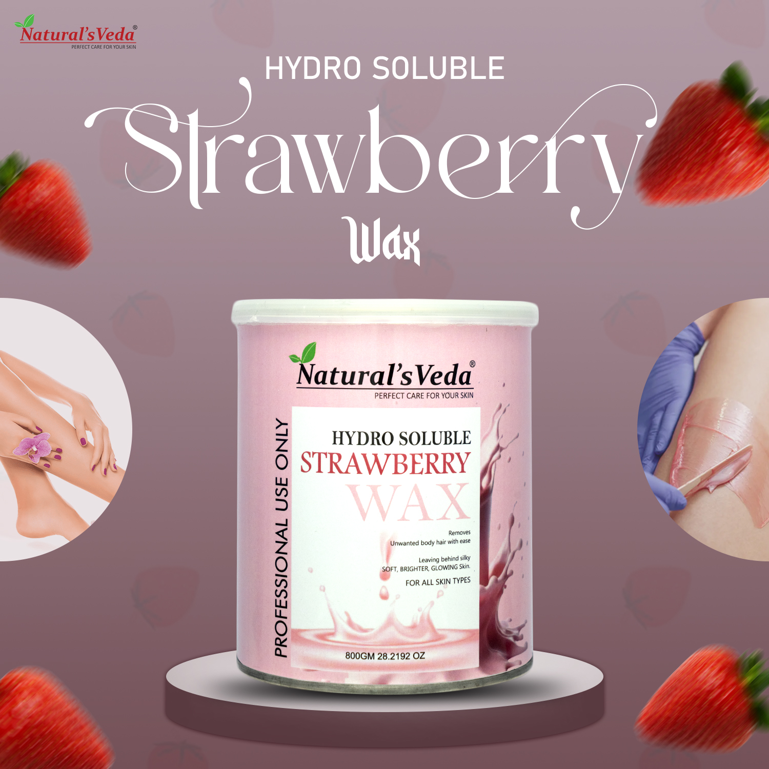 Hydro Soluble Strawberry Wax
