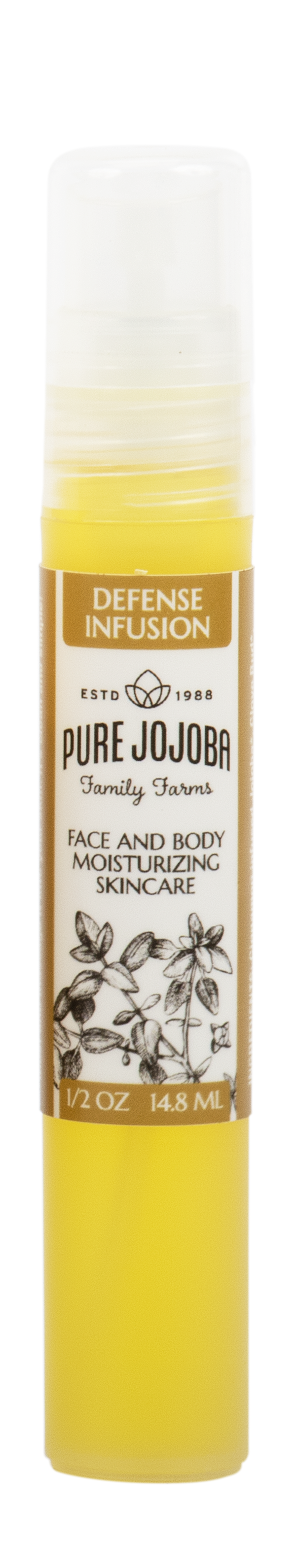 DEFENSE Infused Pure Jojoba Face and Body Moisturizing Skincare