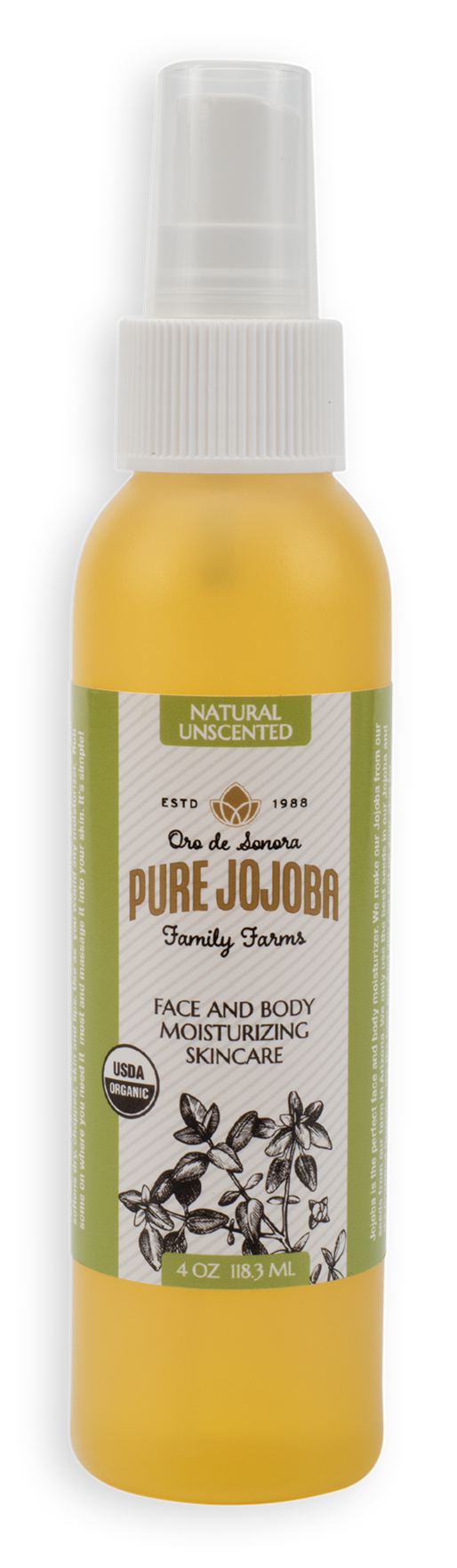 4oz Pure Certified Organic Arizona Grown Jojoba