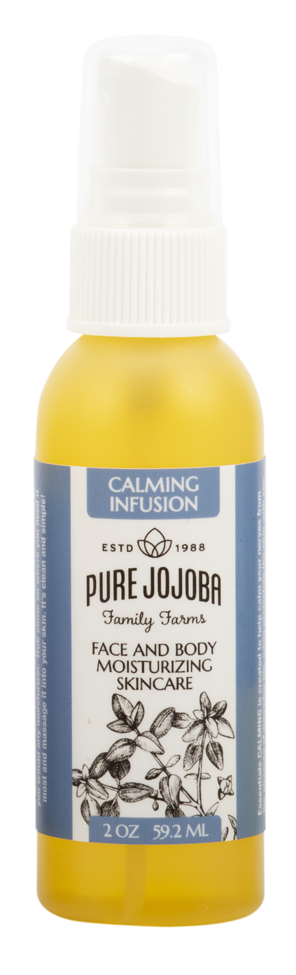 CALMING Infused Pure Jojoba Face and Body Moisturizing Skincare