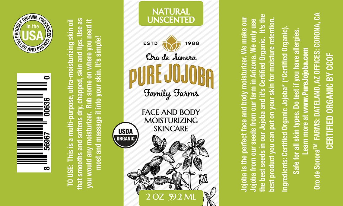 2oz Pure Certified Organic Arizona Grown Jojoba