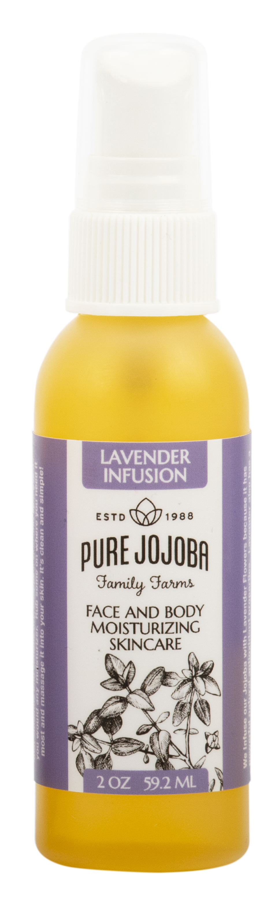 LAVENDER Infused Pure Jojoba Face and Body Moisturizing Skincare