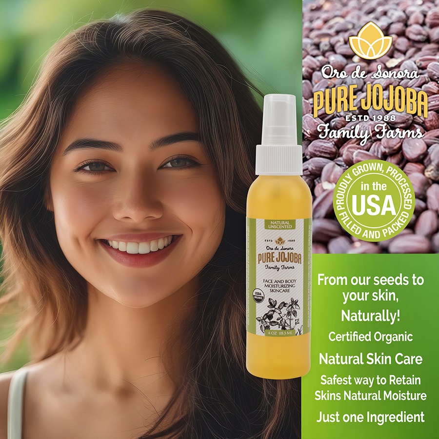4oz Pure Certified Organic Arizona Grown Jojoba