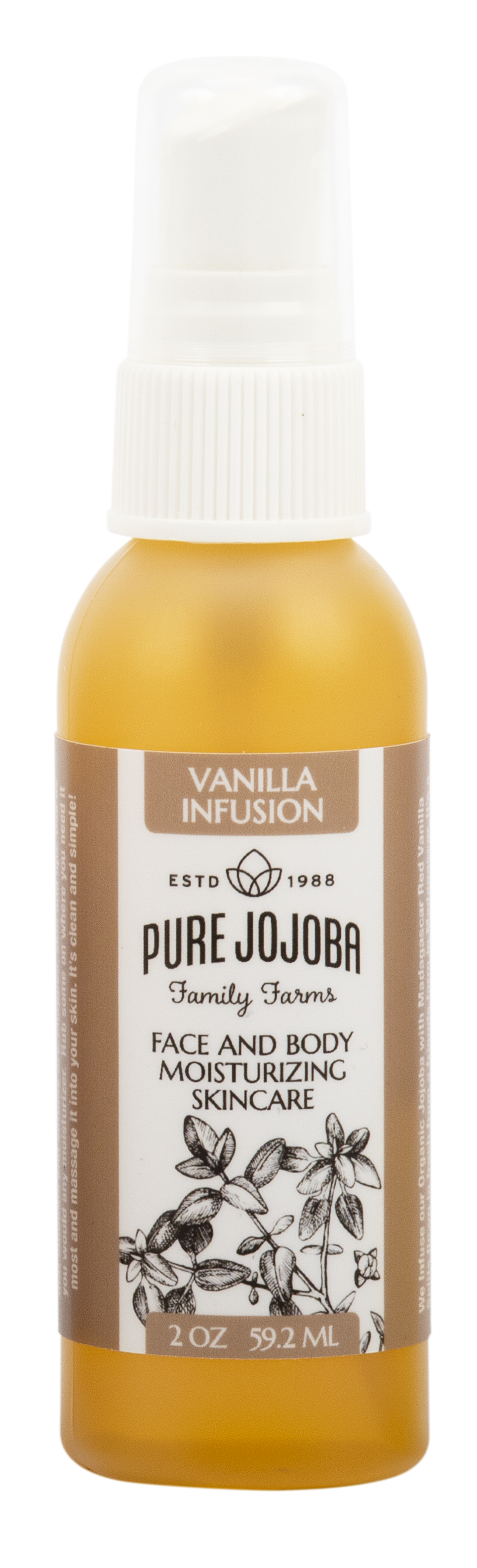 VANILLA Infused Pure Jojoba Face and Body Moisturizing Skincare