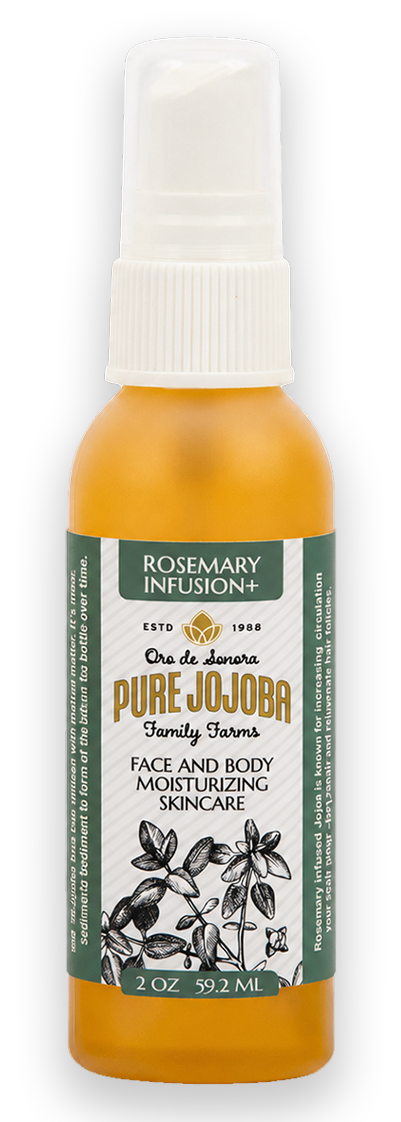 ROSEMARY Infused Pure Jojoba Face and Body Moisturizing Skincare