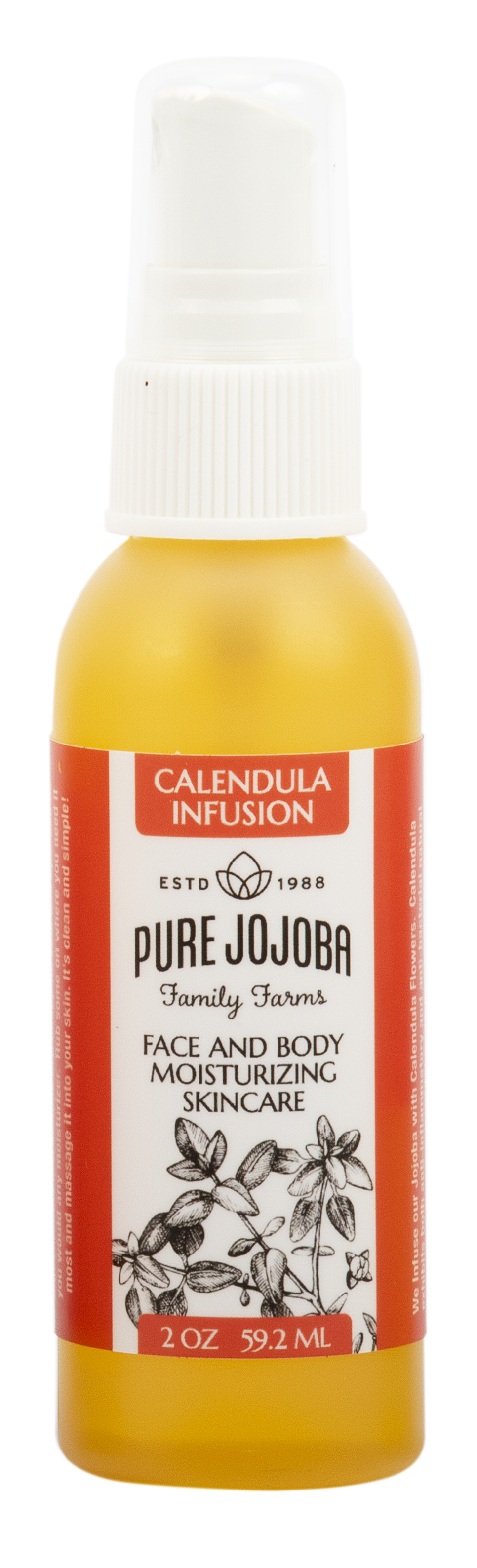 CALENDULA Infused Pure Jojoba Face and Body Moisturizing Skincare