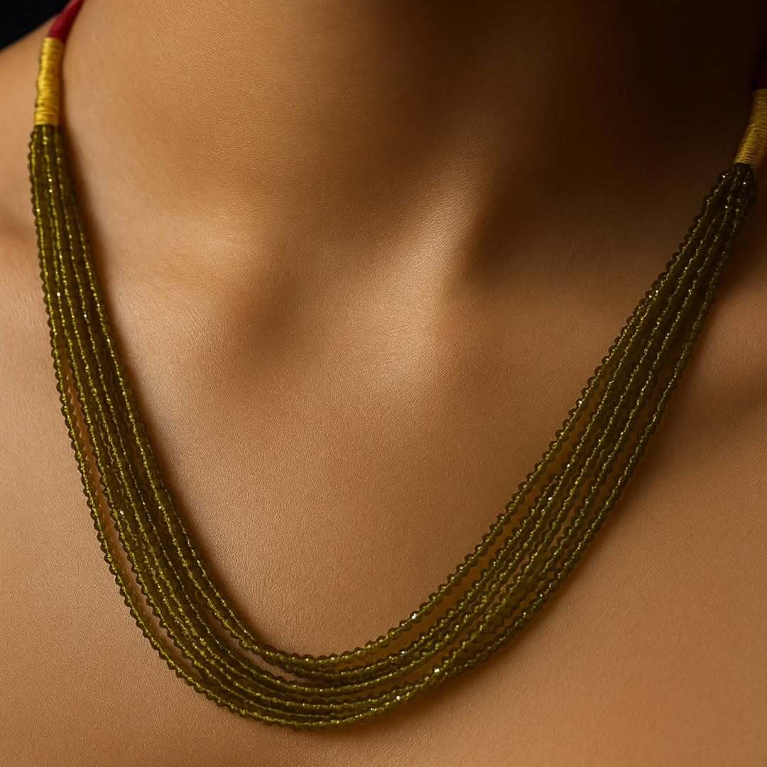 Handcrafted Beaded Braided Necklace