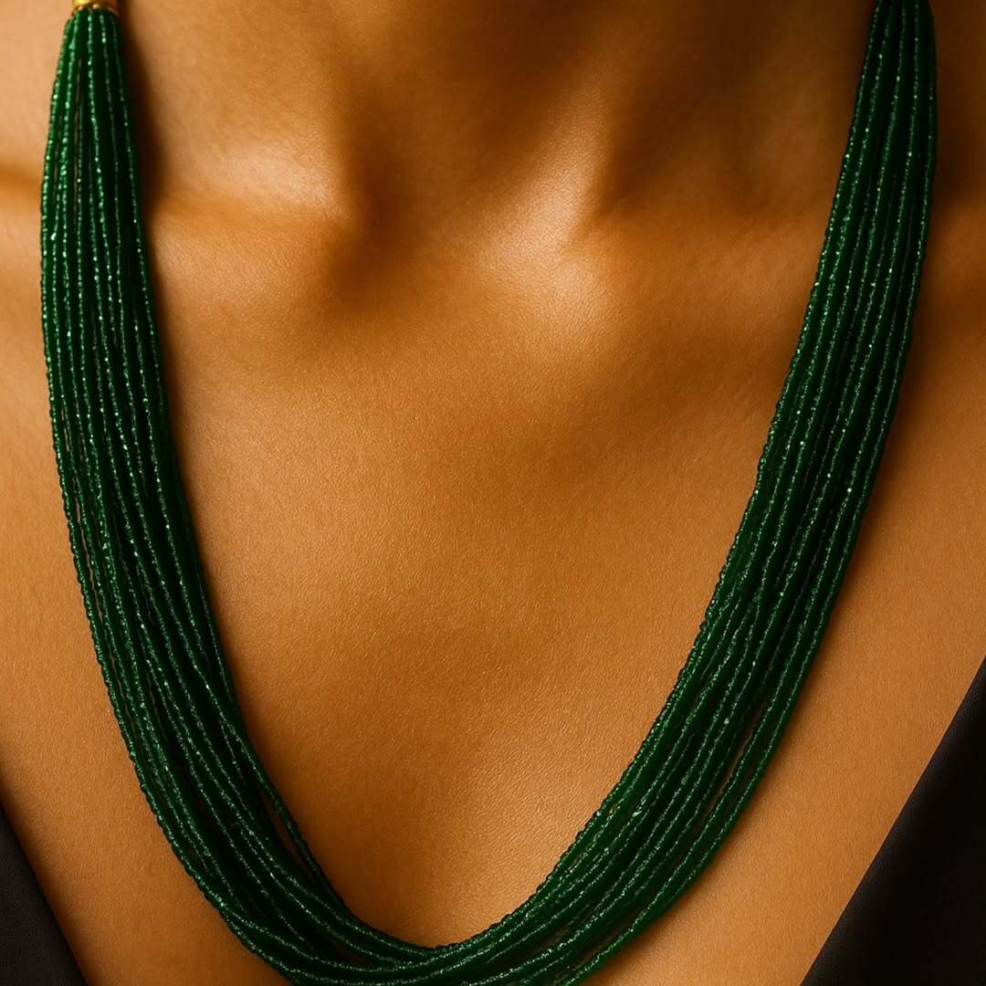 Handcrafted Beaded Braided Necklace