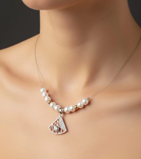 Beautiful Invisible-Chain Pendant Necklace