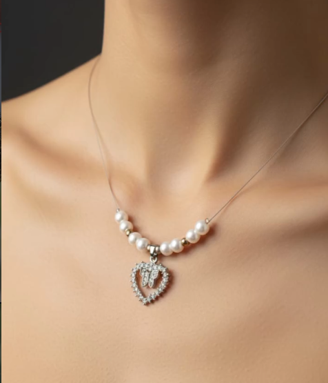 Beautiful Invisible-Chain Pendant Necklace