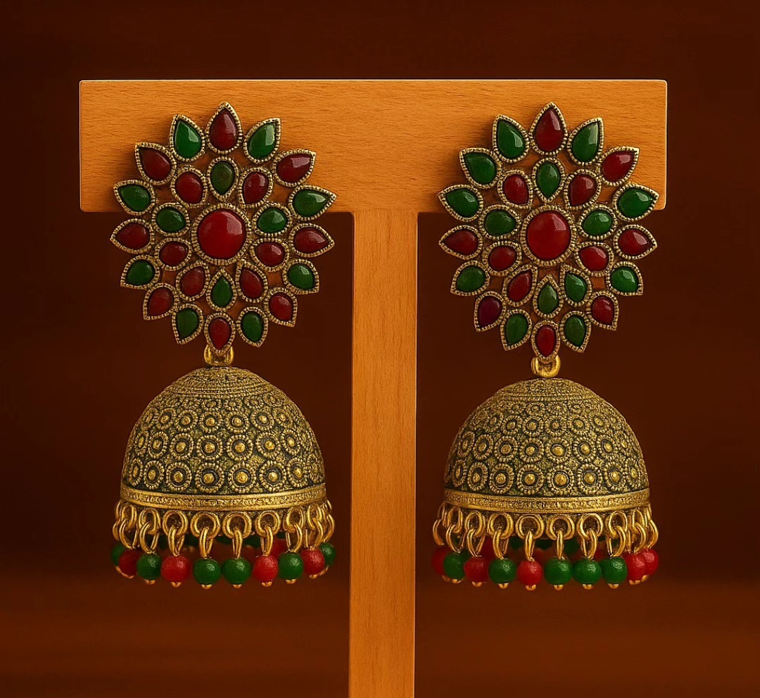 Antique Multi-Colour Jhumka 