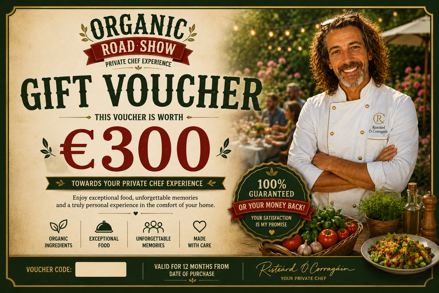 Private Chef Experience Voucher