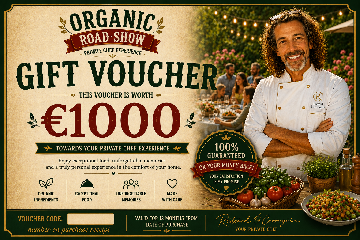 Private Chef Experience Voucher