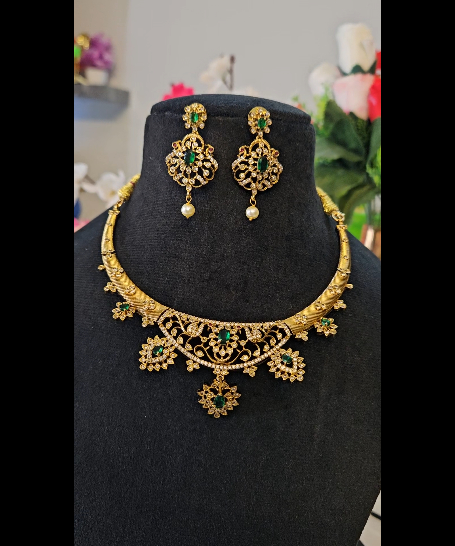 Antique Gold-Plated Necklace Set