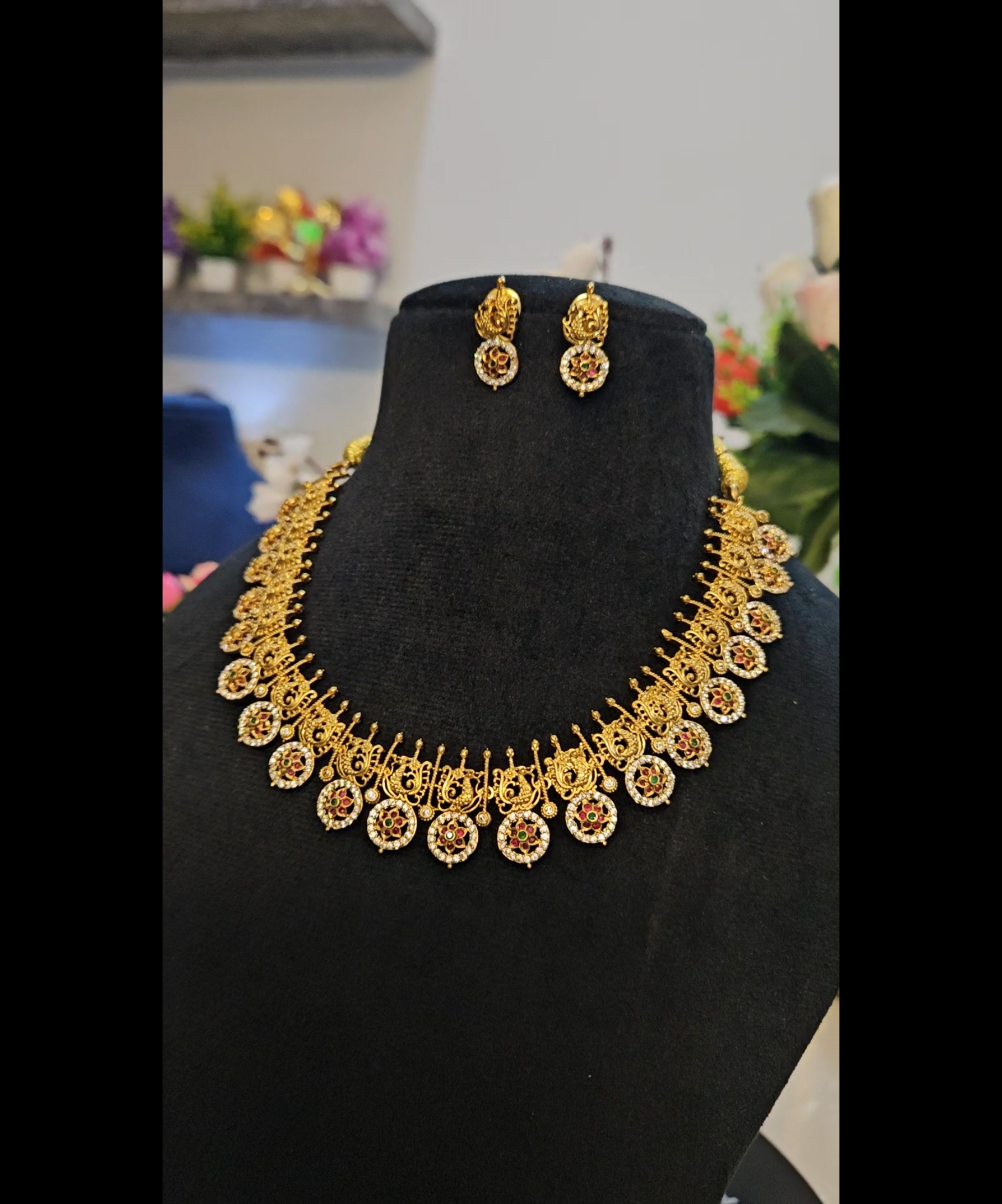 Gold Plated Necklace Set