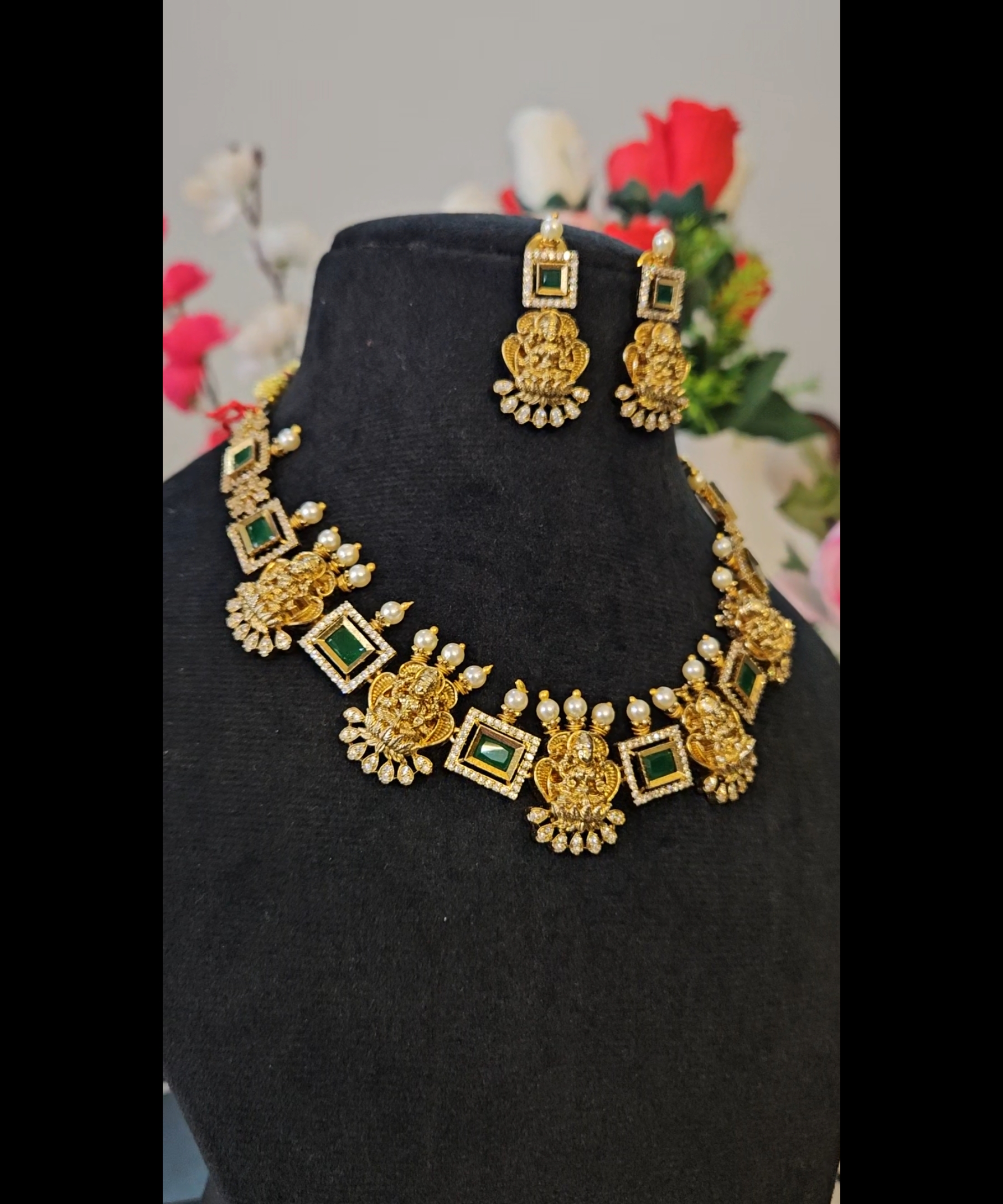 Antique Temple Jewelry Set
