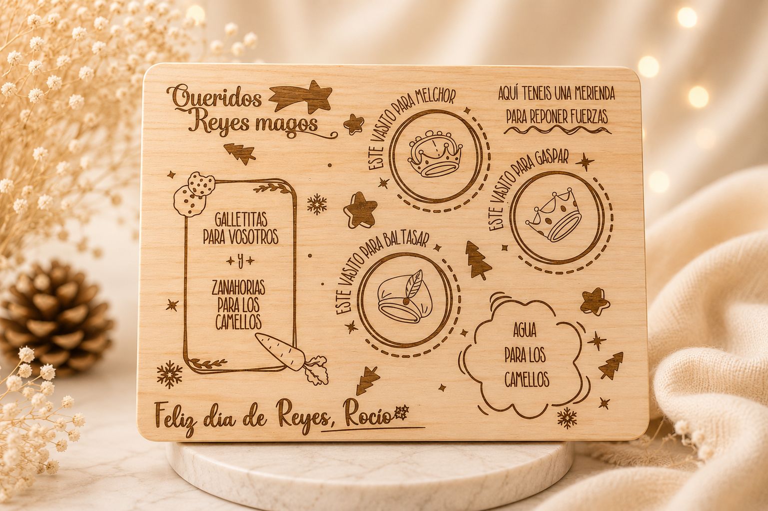 Bandeja mágica Reyes y Papa Noel 🎅🏽🤴🏽