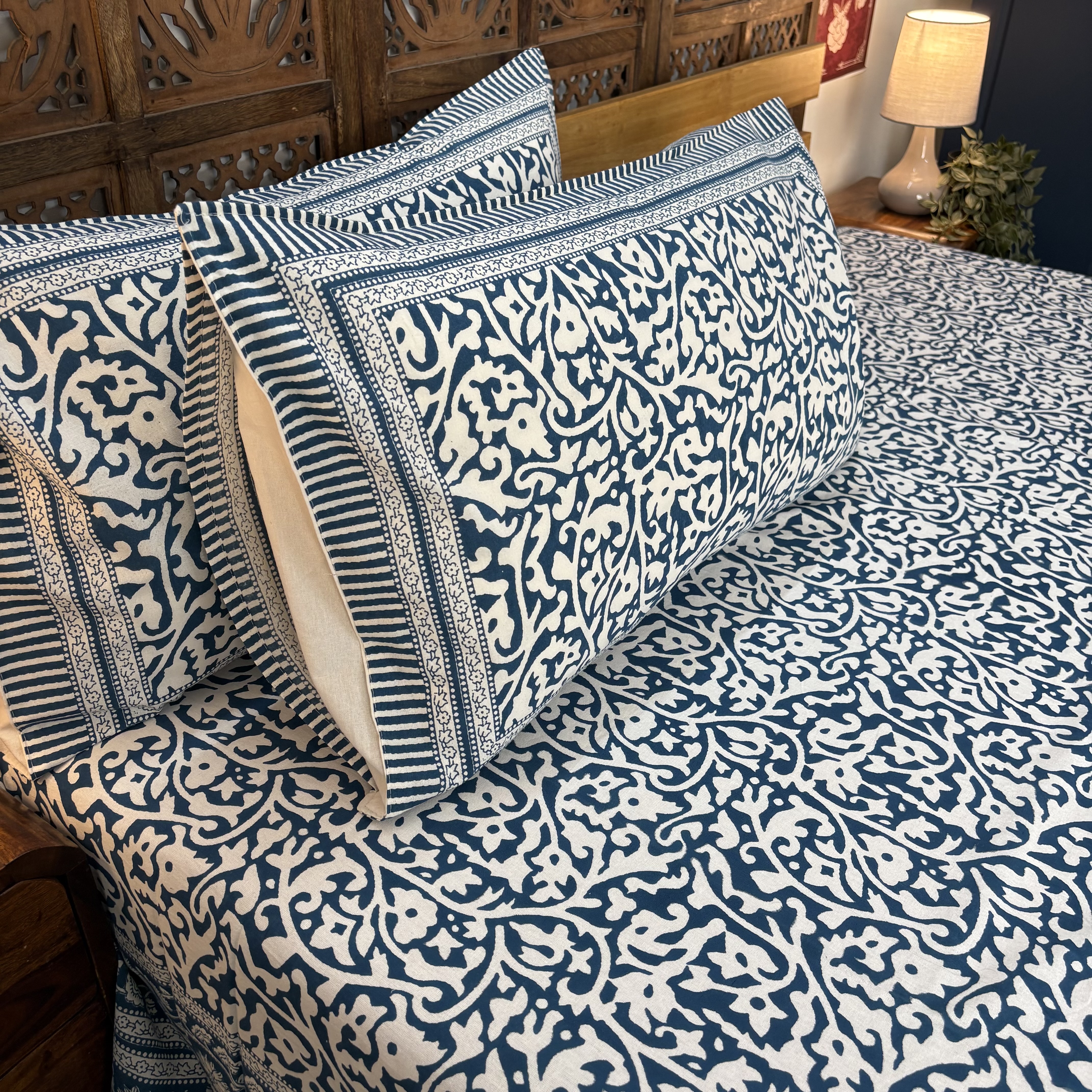 Floral Print Cotton Bedsheet Set