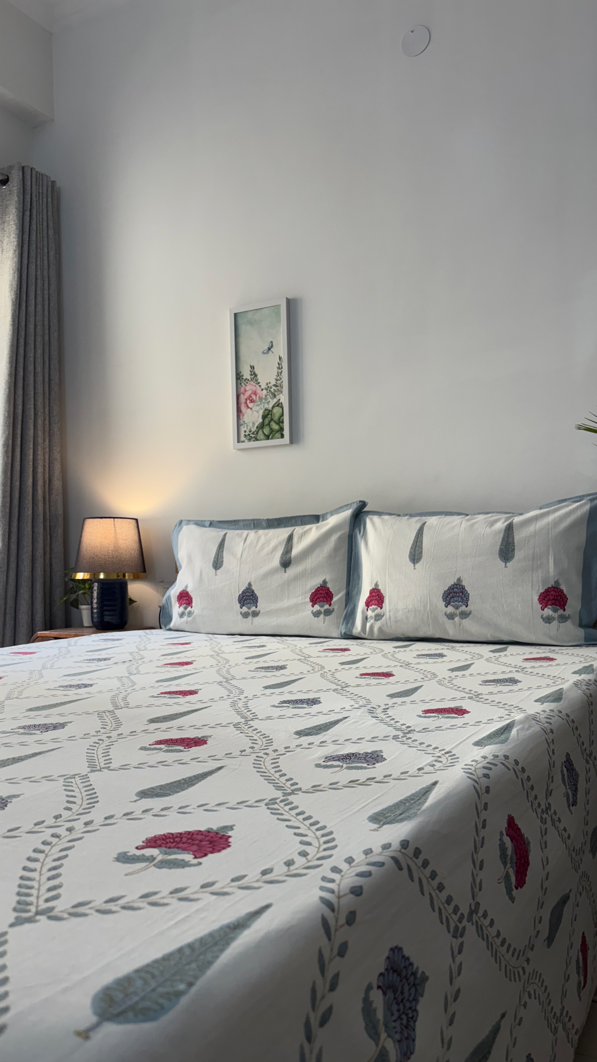 Floral Printed Cotton Bedsheet