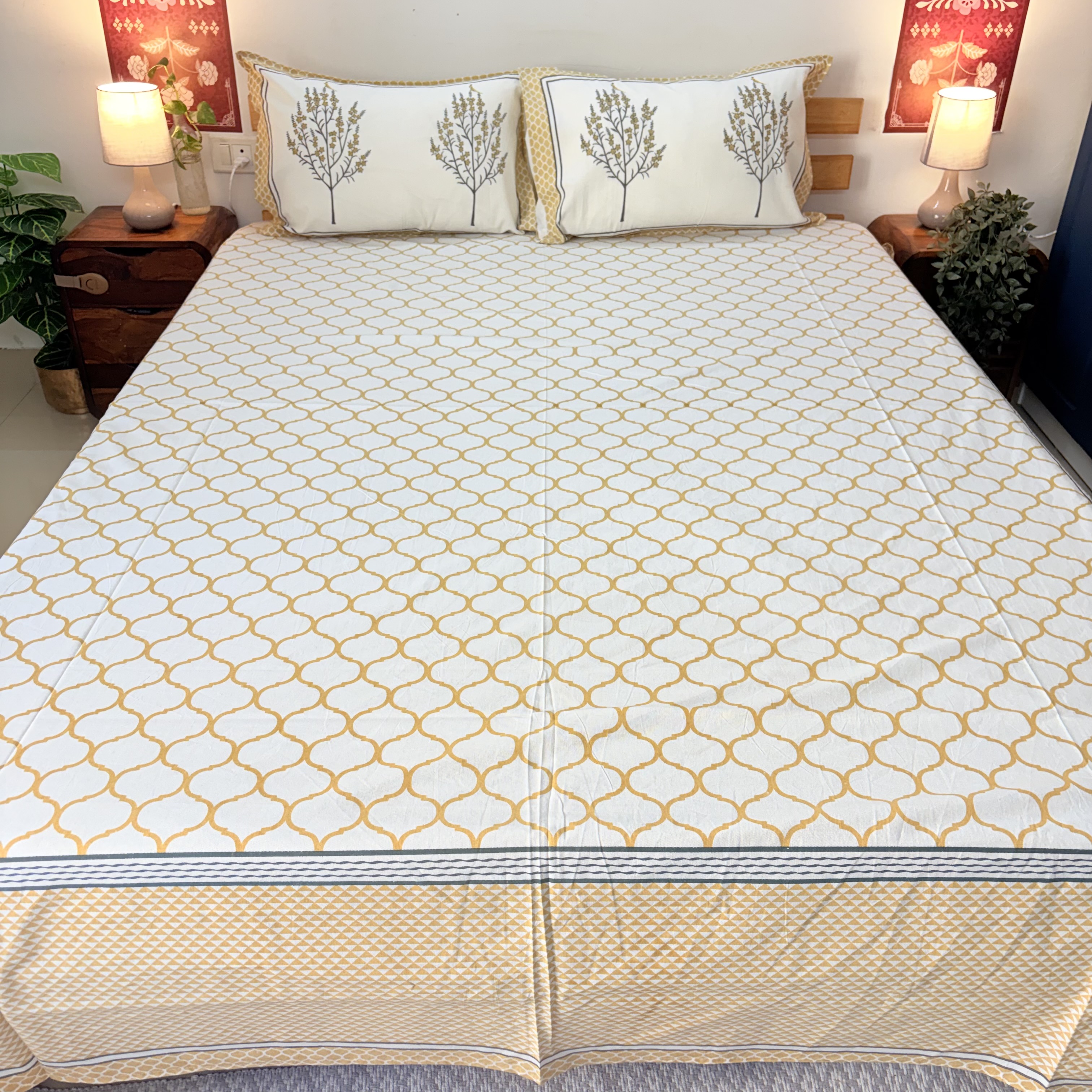 Elegant Cotton Bedsheet Set