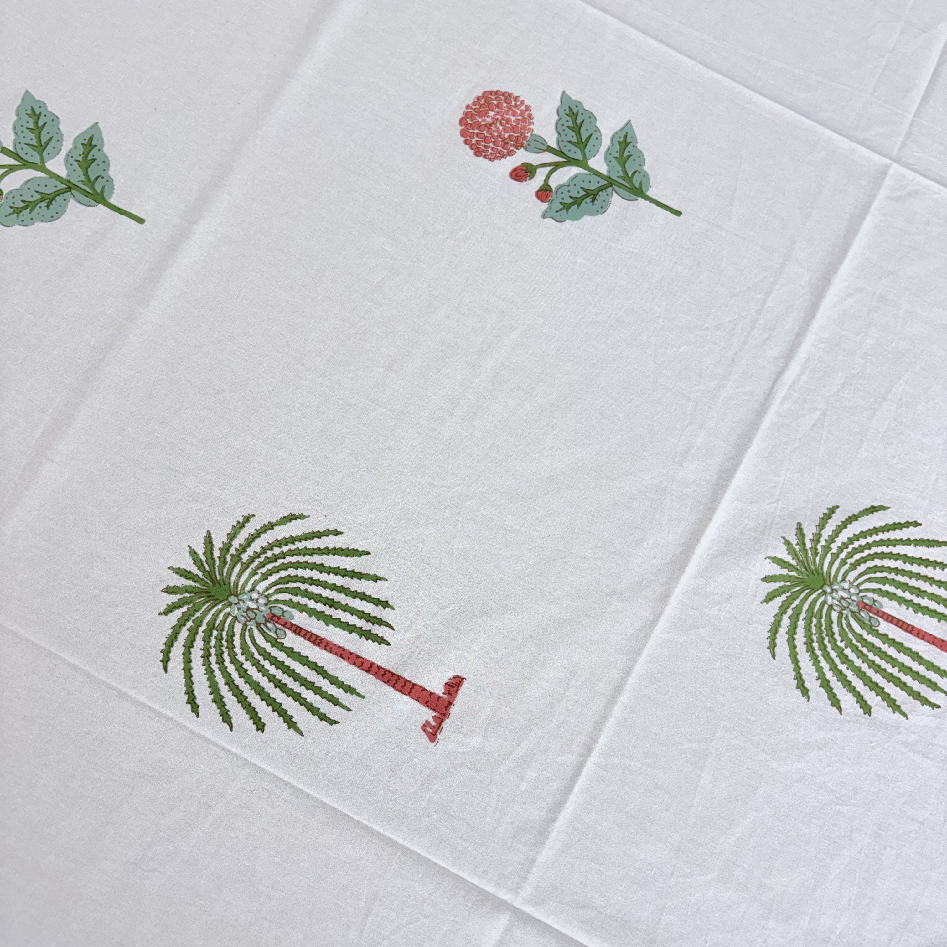 Botanical Print Cotton Bedsheet Set
