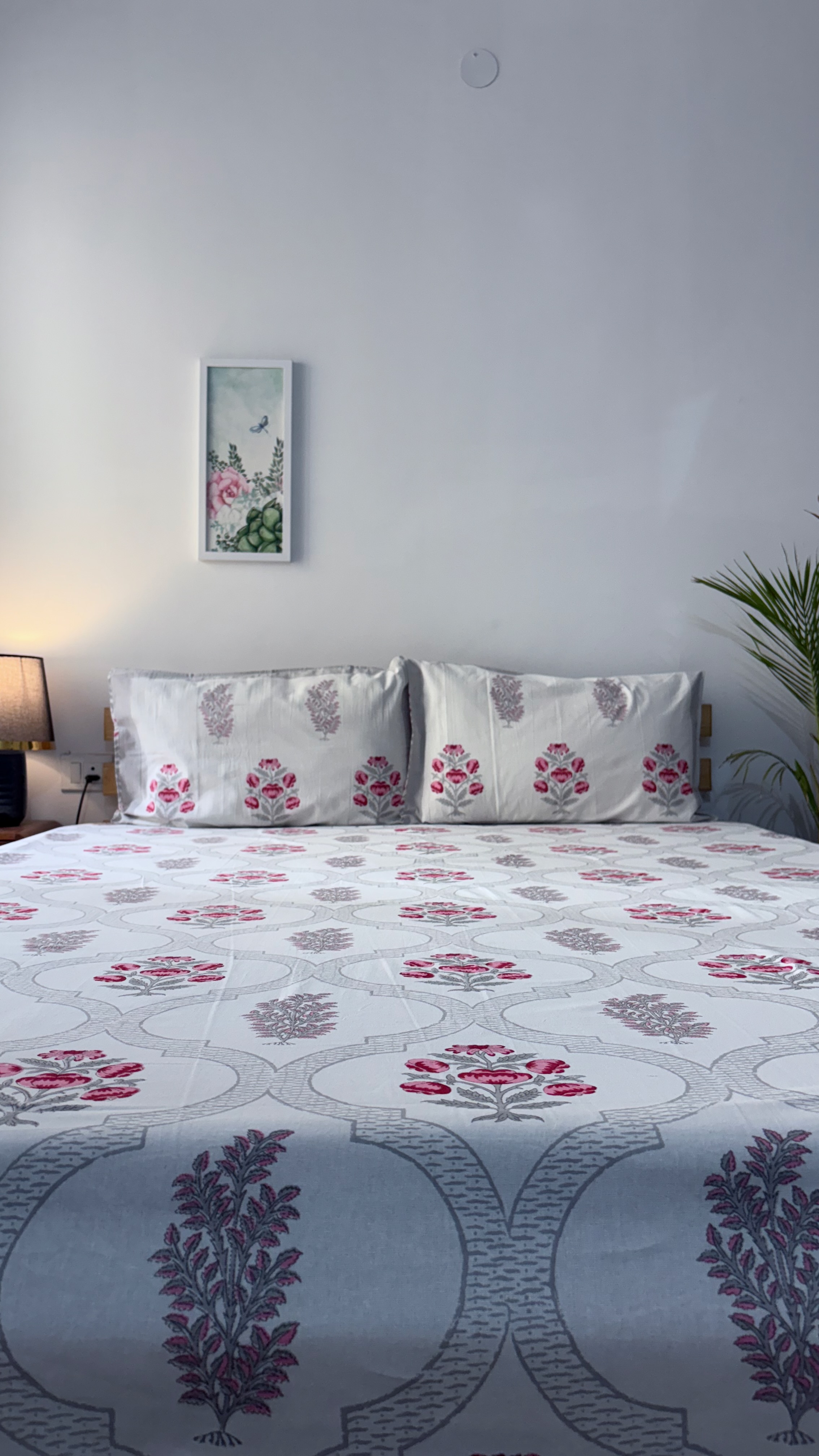 Floral Print Cotton Bedsheet Set