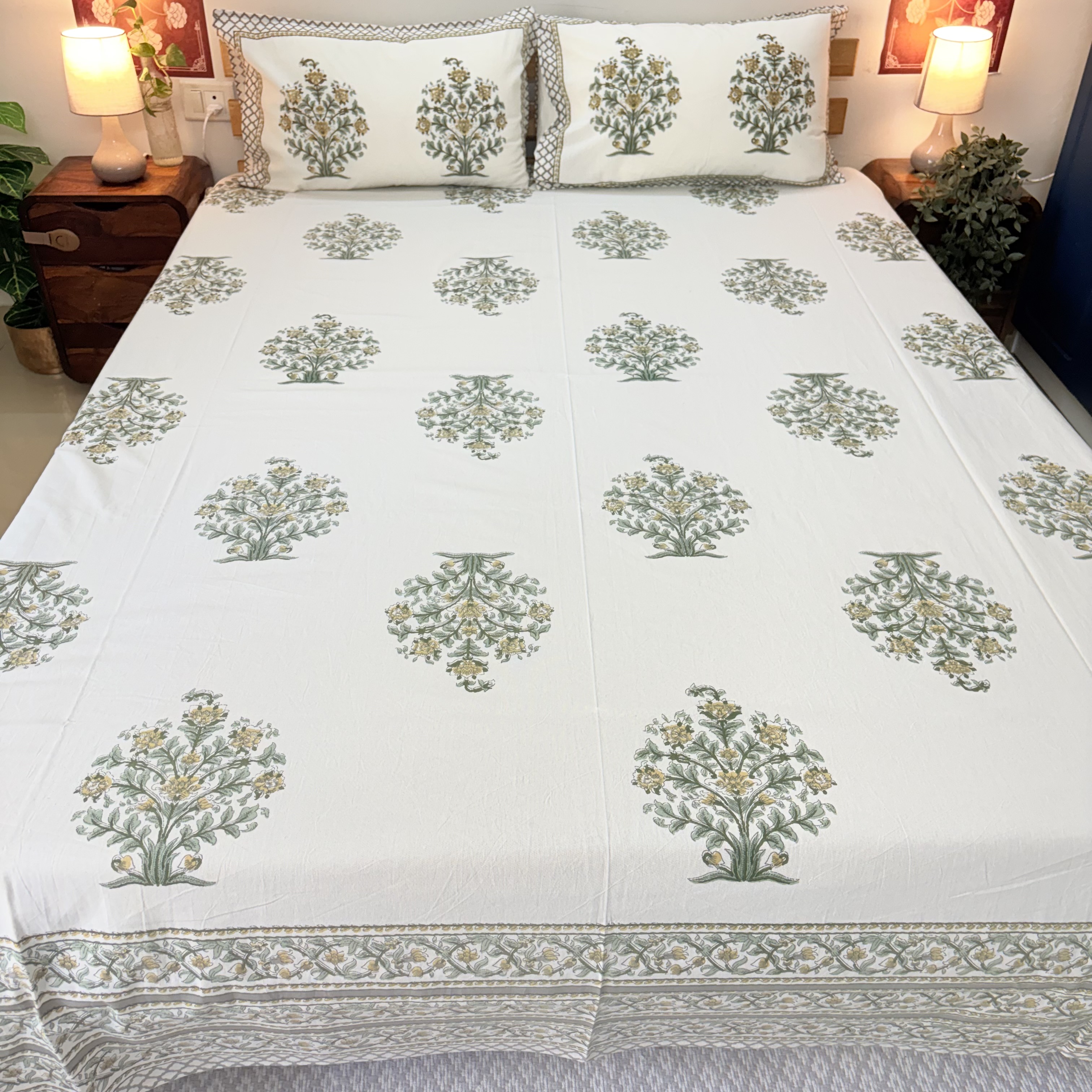 Floral king size Bedsheet