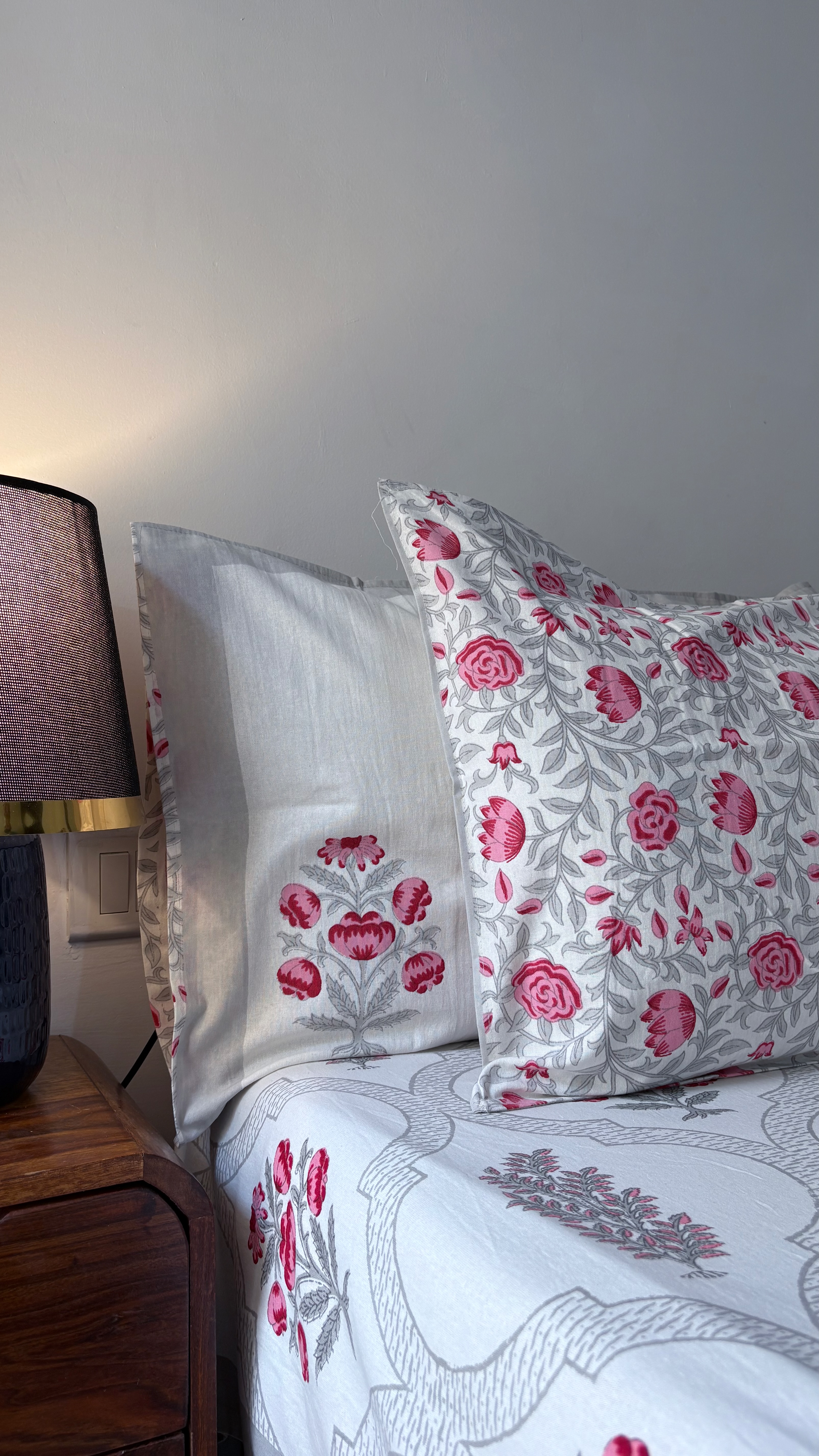Floral Print Cotton Bedsheet Set