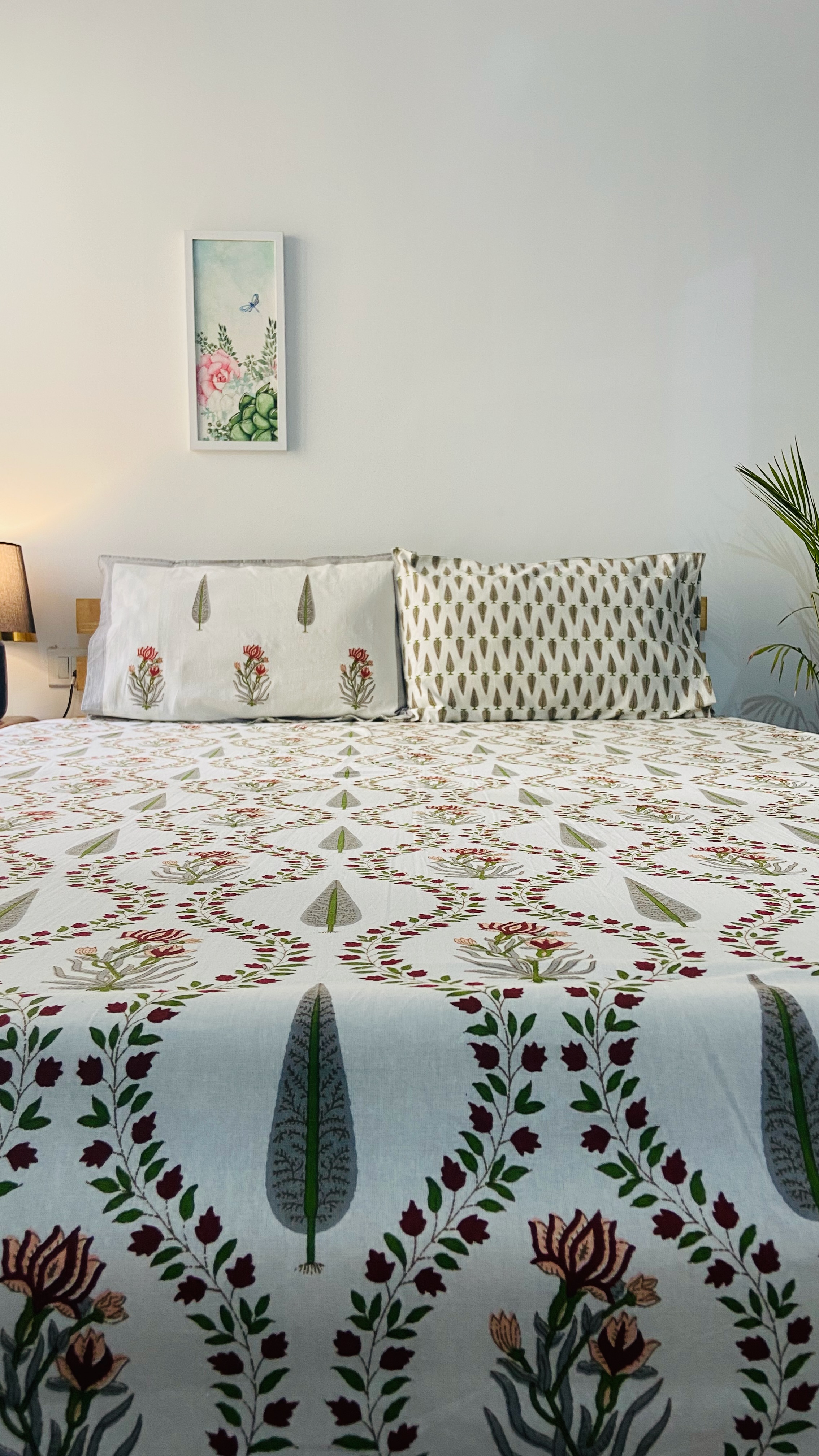 Floral Cotton King size Bedsheet