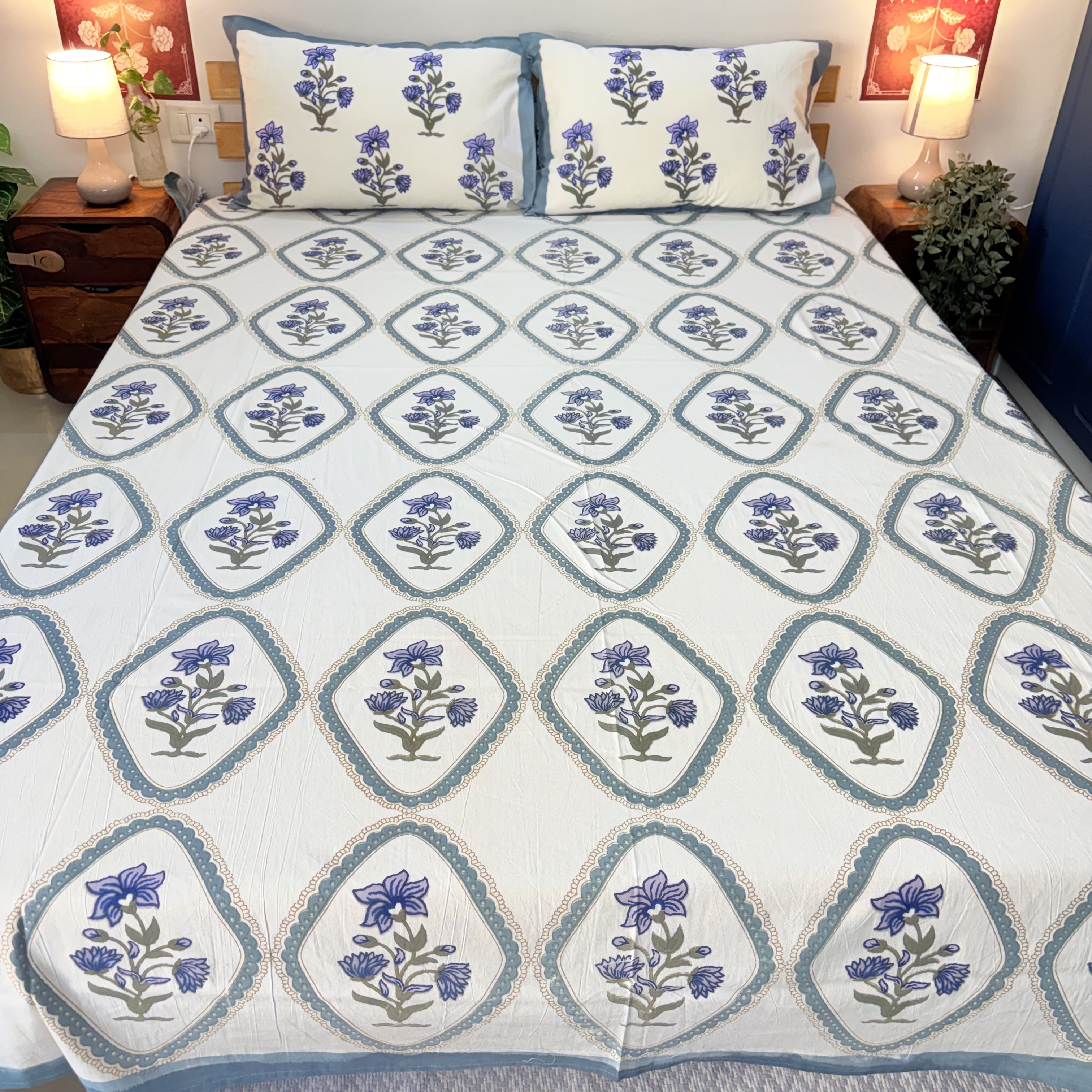 Floral Cotton Bedsheet Set