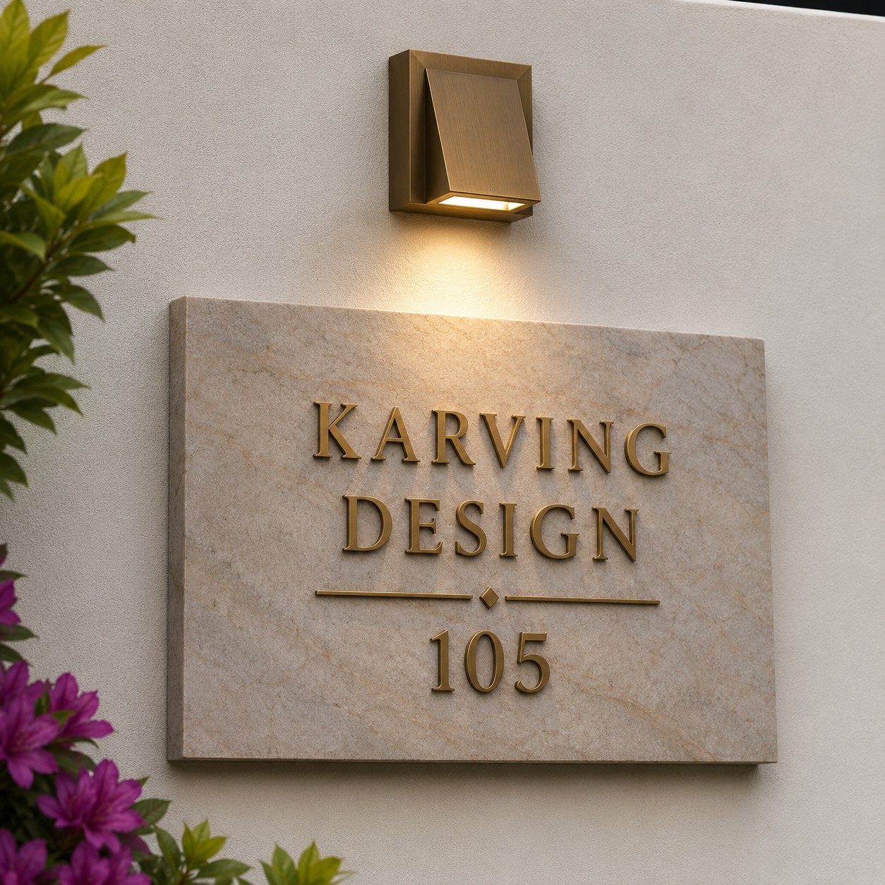 Your impression, House name plate with the light